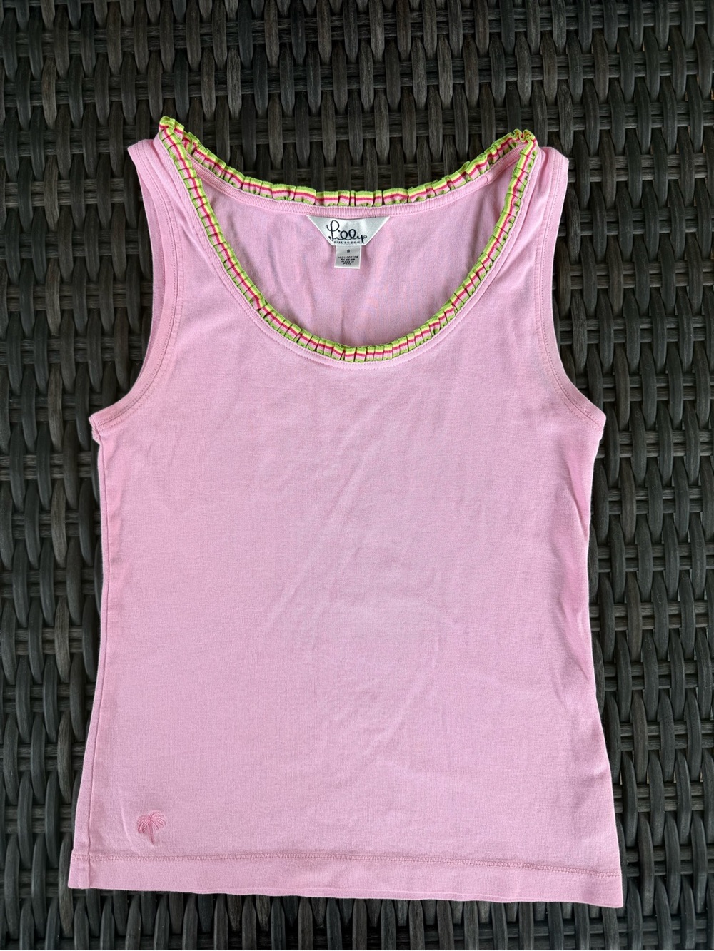 Lilly Pulitzer Women's Pink Tank Top with Trim